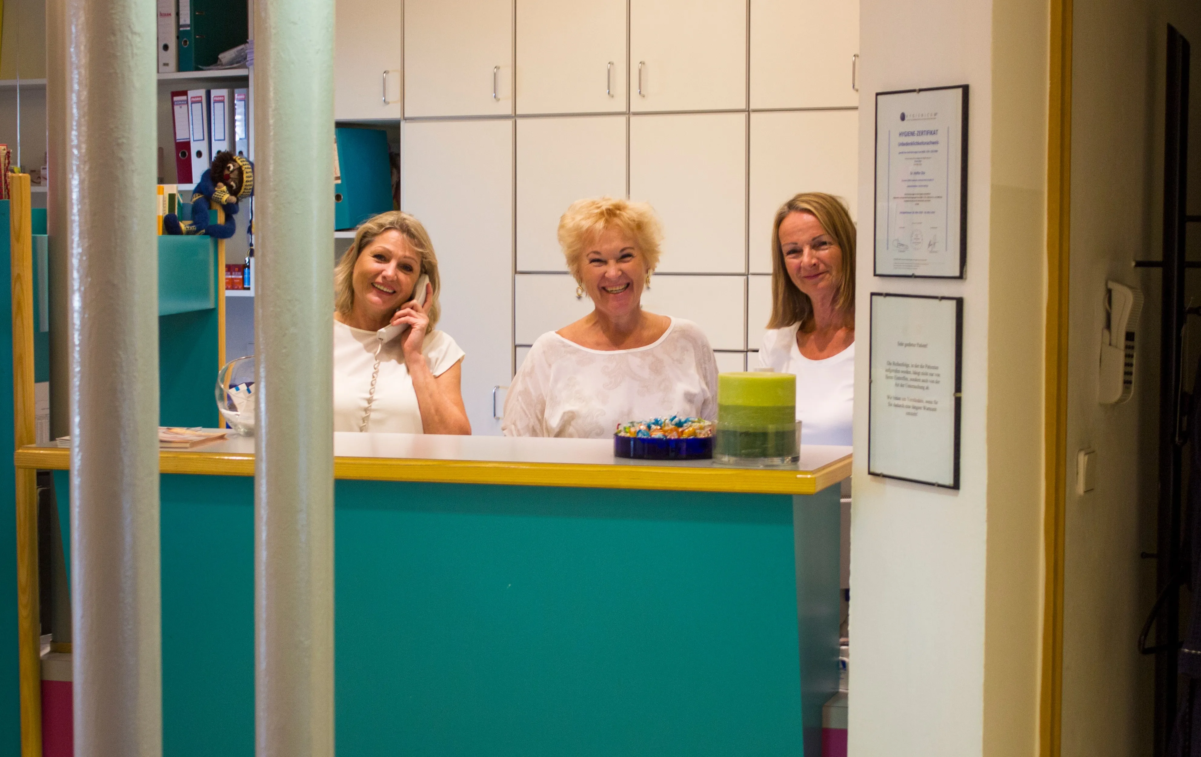 Freundlicher Empfang in der Ordination Dr. Zita Hoffer
